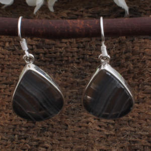 Pendientes de Plata de Ley 925 con Fluorita Natural en Forma de Corazón, Estilo Vintage, para Mujer, Joyería Fina, Regalo para Bodas y Fiestas - Product Image 3