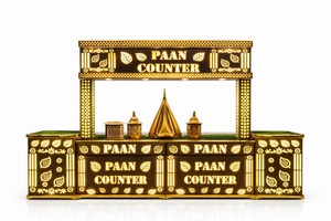 King International Modern Classic Luxury Illuminated Stainless Steel Buffet Counter <b>Decorative</b> <b>Arch</b> Frame for Hotel Restaurant - Product Image 4