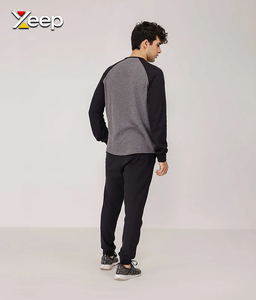 เสื้อเจอร์ซีย์แขนยาวผู้ชาย XEEP แบบสั่งทำพิเศษ ผ้าโพลีเอสเตอร์/คอตตอน ปักลาย ซิปด้านหน้า ถักด้วยเทคนิคตรวจจับด้วยเข็ม น้ำหนัก 180 กรัม - Product Image 2