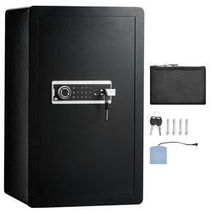 Cassaforte ignifuga a porta singola da 4,0 piedi cubi con serratura a chiave e lettore di impronte digitali, luce LED e portachiavi - Categoria prodotto: Serrature - Product Image 1