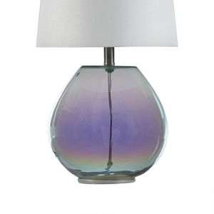 Lampe de table en verre iridescent Ranier, décoration élégante et stylée pour la maison - Product Image 5