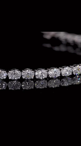Pulsera de tenis de lujo de plata 925 con moissanita, elegante pulsera de piedras preciosas de corte ovalado brillante, joyería fina, regalo para mujeres y hombres - Product Image 4