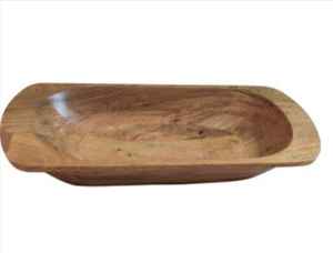 Ensemble de bols à servir en bois d'acacia de 7 pouces, vaisselle naturelle pour la cuisine, pour salade, soupe, céréales, fruits, bol en bois artisanal - Product Image 2
