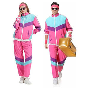 Dernière collection : Coupe-vent et combinaison de style disco rose rétro des années 80, unisexe, hip-hop - Product Image 6