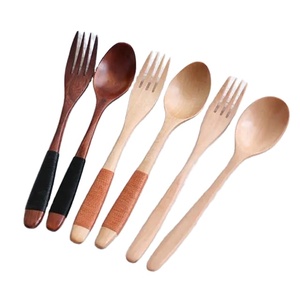 Élégant service à salade en bois d'acacia cuillères fourchettes ensemble grands ustensiles de cuisine pour cadeau de fêtes - Product Image 1