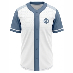 Maillot de baseball unisexe Noor Regalia à manches courtes, vert uni, respirant, en polyester, coupe classique, toutes saisons, logo sublimé sur le devant - Product Image 5