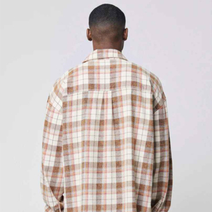 <b>Men</b> <b>Dress</b> Shirt Cheap Price Wholesale Customized Logo Printing Full Sleeves <b>Men</b> 2025 Flannel Shirt - Product Image 4