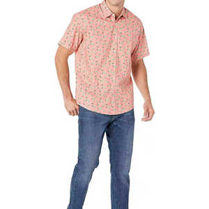 Nouvelle chemise hawaïenne en flanelle pour homme, avec logo/couleurs personnalisées, anti-plis, respirante, qualité supérieure - Product Image 4