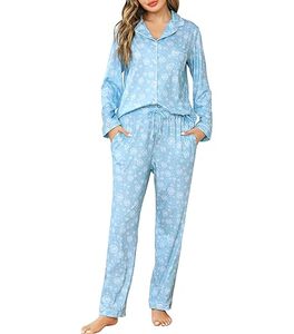 Conjunto de Pijama de 2 Piezas de Algodón Suave para Mujer, Ropa de Dormir de Verano, Ropa de Casa Cómoda - Product Image 1
