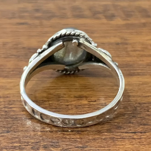 Bague en argent sterling 925 avec pierre de labradorite, pierre précieuse à reflets bleus, bague artisanale, bijoux bohèmes, cadeau pour elle - Product Image 4