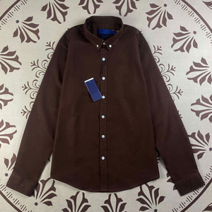 เสื้อเชิ้ตผ้าฝ้ายลินินลำลองสำหรับผู้ชาย ขายส่ง สวมใส่สบาย ระบายอากาศได้ดี พร้อมโลโก้ปักลายม้าเล็ก - Product Image 2