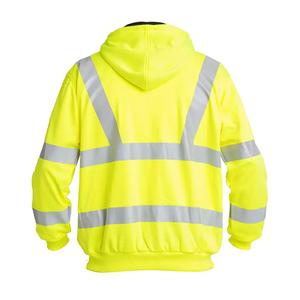 Sudaderas con Capucha Reflectantes de Seguridad Personalizadas con Tiras Reflectantes, Construcción de Tela de Malla, Ropa de Trabajo de Seguridad, Chaquetas de Invierno de Seguridad - Product Image 4