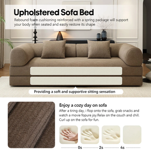 COMPRESSION <b>SOFA</b> Living Room <b>Wood</b> <b>Frame</b> Sponge Faux Contemporary Vietnam Compressed in box Easy assembly - Product Image 2
