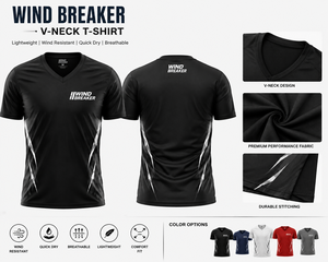 Camiseta Deportiva Unisex con Cuello en V, de Secado Rápido, 100% Poliéster, Negra, Manga Corta, Corte Regular, para Todas las Temporadas - Product Image 3