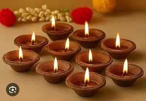 Nueva Llegada: Diya de Panchagavya Vilakku con Leche de Vaca. 100% Diya de estiércol de vaca y producto Butifull en Bhumi Gold Orgánico - Product Image 1