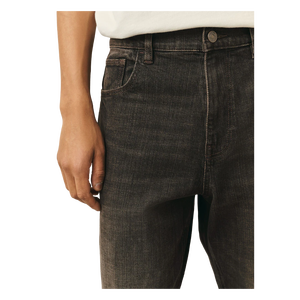 Jean en denim coupe droite décontractée, délavé foncé, pour l'automne - Product Image 5