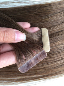 Bande d'extension de cheveux vietnamiens bruts spéciaux en kératine droite couleur claire vive double dessiné - Product Image 5