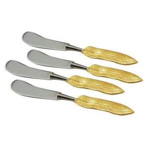 Cuchillo para Mantequilla de Nácar Premium con Acabado Antiguo y Mango Plateado para Colección Clásica de Cocina y Mesa de Comedor - Product Image 2