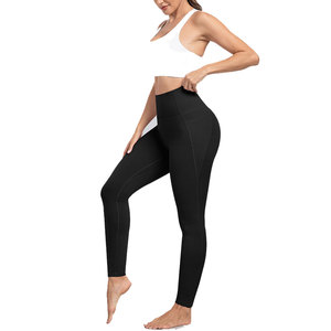 Customized Packaging Yoga <b>Legging</b> For Women's Eco Friendly Anti Bacterial Plain Dyed Solid Color <b>Pattern</b> Knit Fabric Gym Tights - Product Image 6