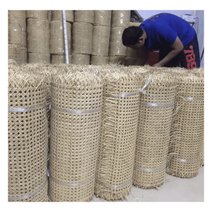 Malla de ratán natural de color marrón, tejido abierto, hecha de material de ratán natural para paneles de asientos, reparación de muebles, Vietnam - Product Image 4