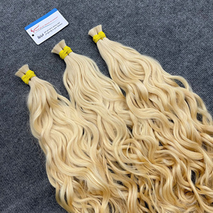 Extensiones de Cabello Humano Rubio Ondulado de Alta Calidad 2026, Precio de Fábrica, Envío Directo desde Vietnam, Cabello Ruso al Por Mayor - Product Image 1