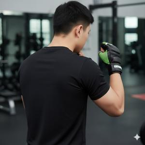 Gants de grappling MMA professionnels en cuir noir, mitaines de sparring fortement rembourrées pour l'entraînement aux arts martiaux et les sports de combat - Product Image 2
