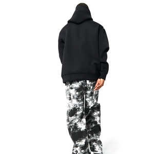 Sudadera con Capucha Vintage de Algodón Grueso para Hombre, Tallas Grandes, Color Sólido, Invierno, Teñido Liso, Sudadera Vintage para Hombre, Venta Caliente - Product Image 3