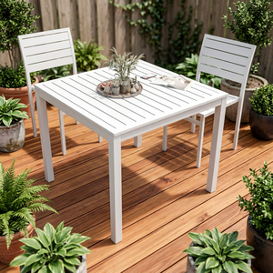 Outdoor rattan dining <b>set</b> Aluminum or Wood garden furniture Custom patio table <b>chairs</b> <b>4</b> 6 8 seats outdoor <b>set</b> - Product Image 1