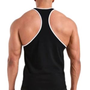 <b>Mens</b> Black Stringer Tank Top Gym Workout <b>Vest</b> Athletic Fitness Training Bodybuilding Sportswear Sleeveless <b>Running</b> Activewear - Product Image 3