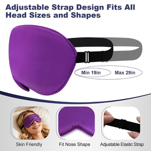 4.3*8.3 Inch 100% Pure Mulberry Silk <b>Eye</b> <b>Masks</b> Smooth Comfortable Knitted Fabric <b>Eye</b> <b>Masks</b> Light Blocking <b>Eye</b> <b>Masks</b> - Product Image 4