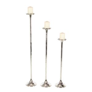 Ensemble de 3 bougeoirs en aluminium - Écologique, durable, résistant à la chaleur, fait main pour la décoration d'hôtel et de maison, pour Noël et la Saint-Valentin - Product Image 2