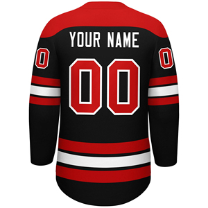 Custom V-Neck Collar Design Printed Ice Hockey Jersey / 2026 Best Selling Men Ice Hockey Jersey for sale with <b>low</b> price - Product Image 2