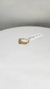 Bague pour femme en or 9 carats, couleur HI, SI, diamant naturel de 0,36 ct, plaqué rhodium, 2,428 g, certifiée IGI, bague de fiançailles de luxe avec petit diamant - Product Image 3