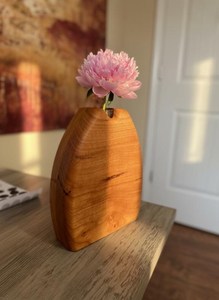 Elegante Florero de Madera, Escultura Decorativa para Interiores, Florero de Madera Natural, Artesanía de Madera Premium, Decoración de Lujo para el Hogar - Product Image 4