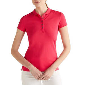 Polo d'été pour femme, nouveau design, respirant, séchage rapide, jersey sans couture, couleurs unies, manches courtes - Product Image 1