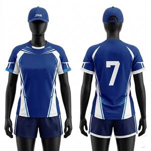 Vêtements de rugby personnalisés en gros, ensembles de sport pas chers pour adultes, incluant maillots de ligue, design par sublimation, 100% séchage rapide - Product Image 5