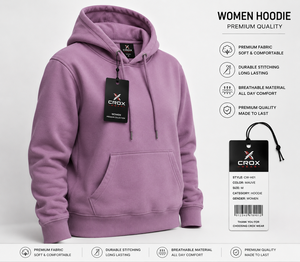 Sudadera con Capucha para Hombre, Estilo Casual, Tejido French Terry, Color Malva, Corte Regular, Bolsillo Canguro, Transpirable - Product Image 1
