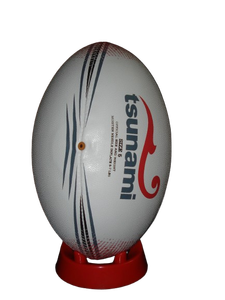 Balón de rugby Premium Match, paneles duraderos cosidos a mano, agarre Superior de tamaño completo para entrenamiento y marca personalizada - Product Image 2