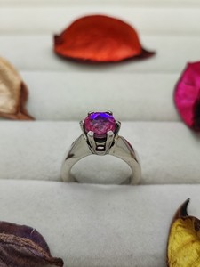 Bague en quartz arc-en-ciel champagne, bijoux en cristal coloré pour femmes et filles, élégante, tendance, cadeau, bague de fiançailles - Product Image 1