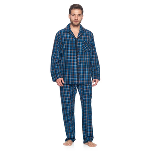 Ropa de dormir a rayas de alta calidad para hombre, tallas grandes, diseño personalizado, ropa de dormir transpirable y a la moda para hombre de Bangladesh. - Product Image 5