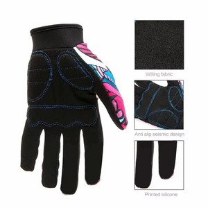 Custom Logo Cycling Gloves Premium Gel <b>Cushion</b> Palm Bicycle Riding Sports Gloves OEM ODM Private Label Manufacturer Factory - Product Image 4
