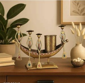 Centro de mesa decorativo de metal de alta calidad para la mesa de comedor y decoración interior premium. - Product Image 5