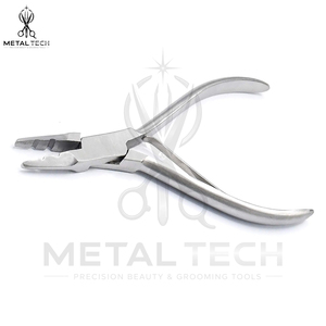 Pince multifonctionnelle à 3 trous en acier inoxydable pour l'élimination des extensions capillaires, outil de salon pour l'ouverture et le déchirage des micro-anneaux - Product Image 5