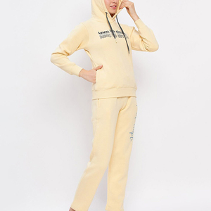 Meilleures ventes : Survêtements pour femmes personnalisables, respirants, en 2 pièces, 100 % coton, unis, pour le sport, l'entraînement et le jogging - Product Image 5