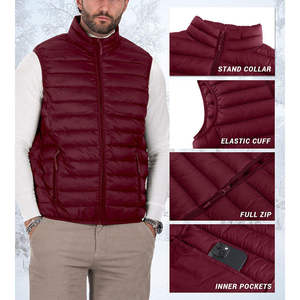 Chaleco Ligero Personalizado para Hombre, Relleno de Poliéster, Plegable, Aislante, Resistente al Agua, para Invierno, Trabajo al Aire Libre, Informal, Empacable - Product Image 5