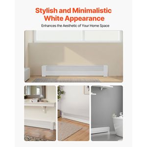 Série Basique – Pièces de rechange pour chauffage électrique domestique standard de 4 pieds – Cache avant en acier robuste pour l'amélioration de l'habitat - Product Image 3