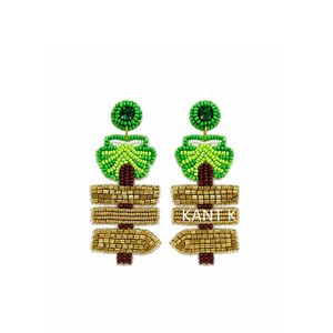 Pendientes de Cinta Rosa con Cuentas, Joyería Artesanal para la Concienciación sobre el Cáncer de Mama para Mujeres - Product Image 6