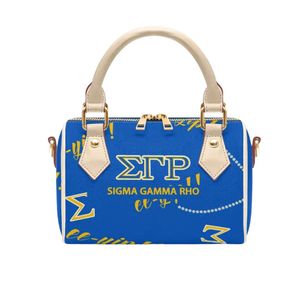 กระเป๋าถือ SGRho แบบกำหนดเองได้ กระเป๋า Sigma Gamma Rho ส่วนตัวสำหรับผู้หญิง กระเป๋าสะพายสไตล์ชมรม กระเป๋าแฟชั่นสำหรับผู้หญิงใช้ในชีวิตประจำวัน - Product Image 1