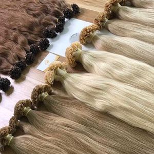 Extensiones de Cabello Natural Italiano con Queratina, Alineación de Cutículas, Alta Calidad, Lisas, Colores Personalizables, Puntas I-U-V, Envío Mundial - Product Image 2