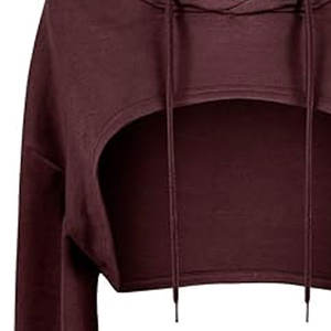 Sudaderas cortas de alta calidad, transpirables, antipilling, de corte ajustado para mujer, diseño personalizado, sudaderas cortas para mujer. - Product Image 6